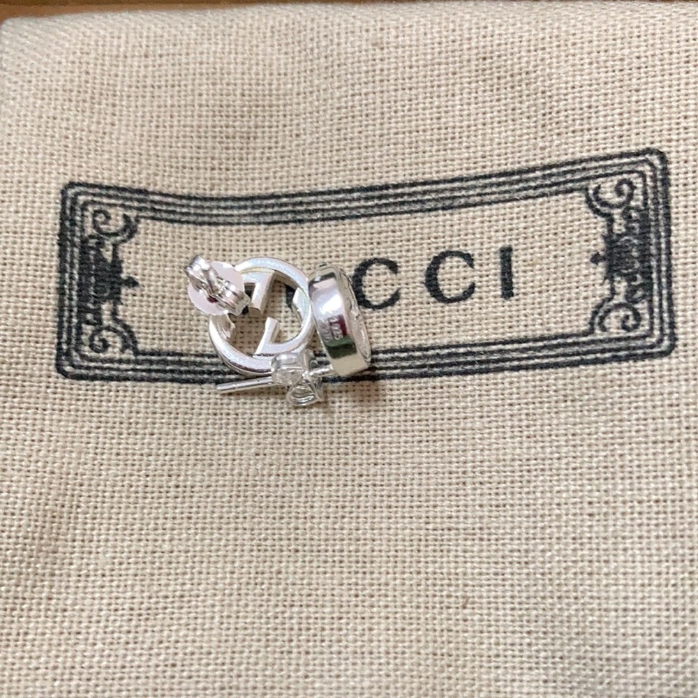Gucci Silve 925 Doubt G Earrings - Picture 5 of 7